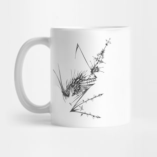 Antenna Unique Black White Abstract Art Mug